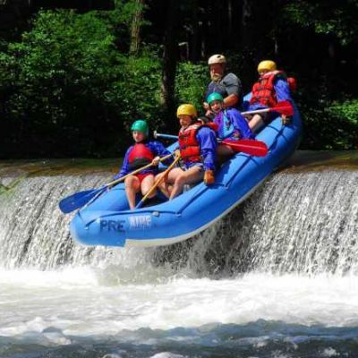 roger z takes the crew over the piedmont dam